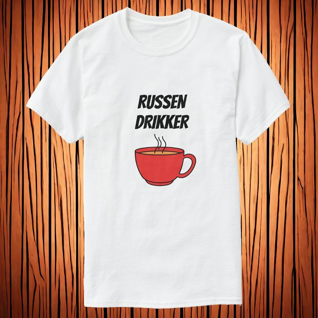 T-shirt Russen drikker kaffe (Créateur téléchargé)