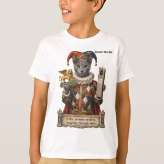 T-shirt Russian Blue Arlequin Cat