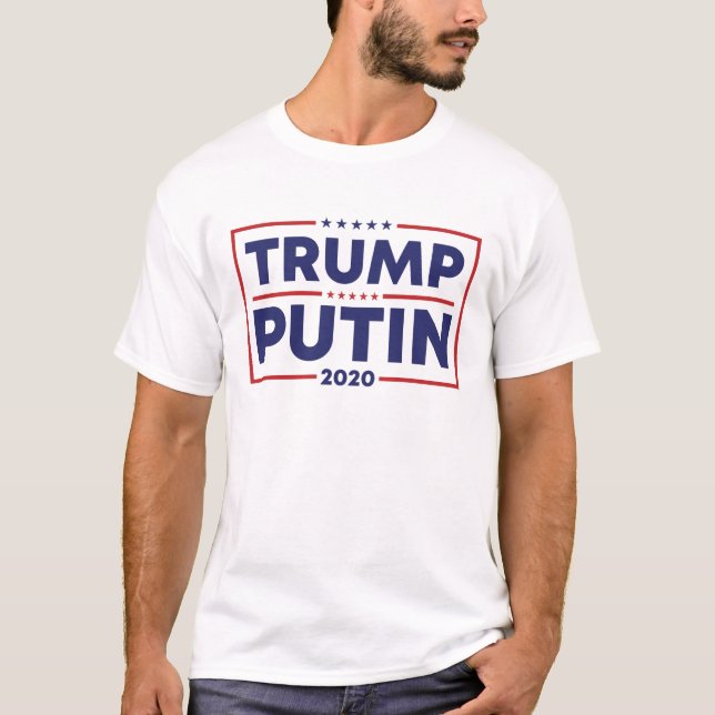 T-shirt Russie anti-communiste Donald Trump/Poutine 2020 (Devant)