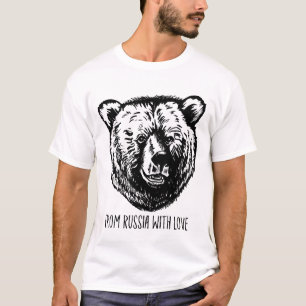 T-shirt Russie : Poutine, un ours d'amour