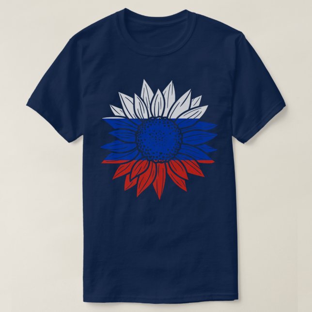 T-shirt Russie Tournesol Russie Russie Premium  (Design devant)