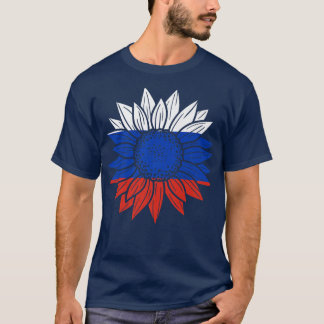 T-shirt Russie Tournesol Russie Russie Premium