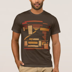 T-shirt Rust Burnt Orange Brown Sud-Ouest d'inspiration Ar