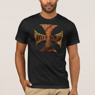T-SHIRT RUST-MALT-CROSS-FLAT-001