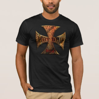 T-SHIRT RUST-MALT-CROSS-FLAT-001