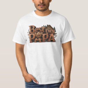 T-shirt *~* Rustique AP86 MEILLEUR Fête des pères PAPA