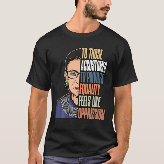 T-shirt Ruth Bader Ginsburg Connue RBG Equali politique (Devant)