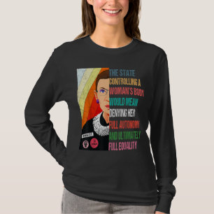 T-shirt Ruth Bader Ginsburg Mon corps Mon choix Pro Choice
