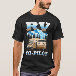 T-shirt Rv Co Pilote Motorhome Camping Voyage Vacances Cou