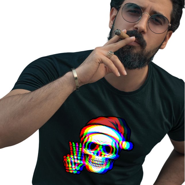 T-shirt RVB psychologique illusional Trippy Père Noël Noël (Créateur téléchargé)
