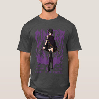 T-shirt RWBY Cinder Fall Heavy Metal Dessin Animé drôle