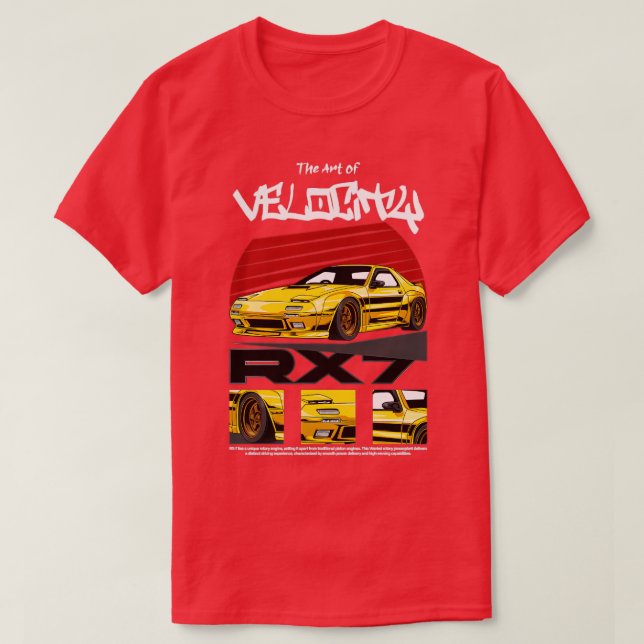 T-shirt Rx7 1989 Jdm 1 (Design devant)