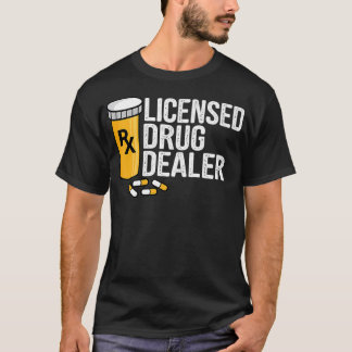 T-shirt Rx Concessionnaire Drôle Drôle Pharmaciens Médicam