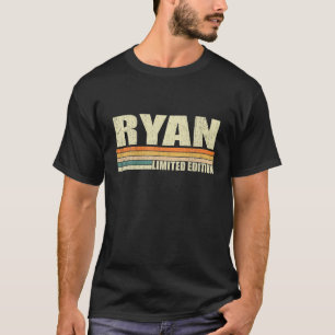 T-shirt Ryan Nom Cadeau Personnalisé Funny Retro Vintage B