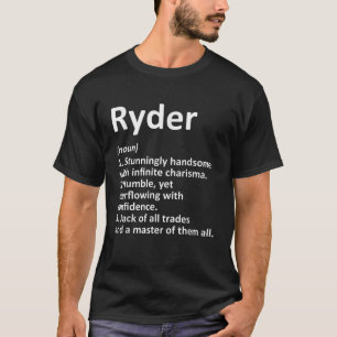 T-shirt RYDER Définition Nom personnalisé Amusant Annivers