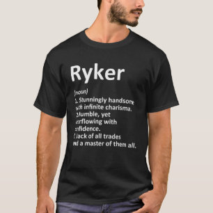 T-shirt RYKER Définition Nom personnalisé Amusant Annivers