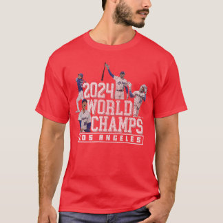 T-shirt Ryno Sports 2024 World Champs LAeam 4 Joueurs Perd