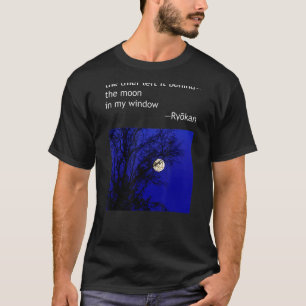 T-shirt Ryokan Ryokwan Haiku Poem Thief Laissé Derrière Lu