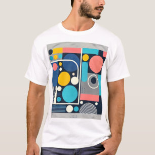 T-shirt Rythmes géométriques vibrants : Le Mélange parfait