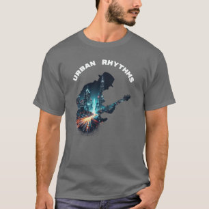 T-shirt Rythmes urbains - Chemise de musique de guitare Ci