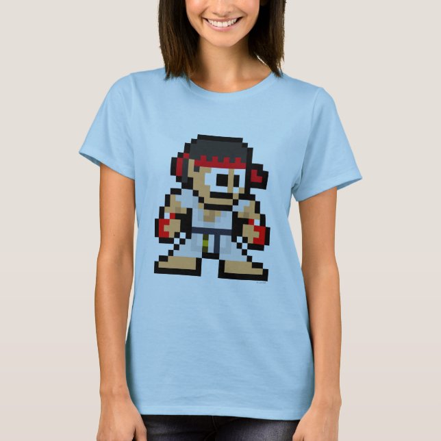 T-shirt Ryu à 8 bits (Devant)