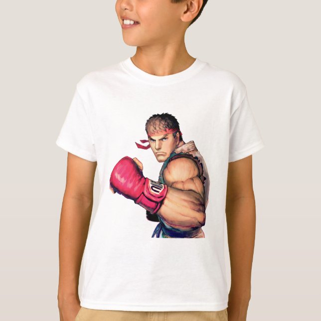 T-shirt Ryu avec le poing augmenté (Devant)