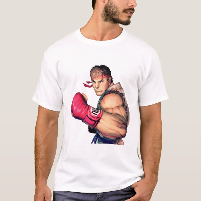 T-shirt Ryu avec le poing augmenté (Devant)
