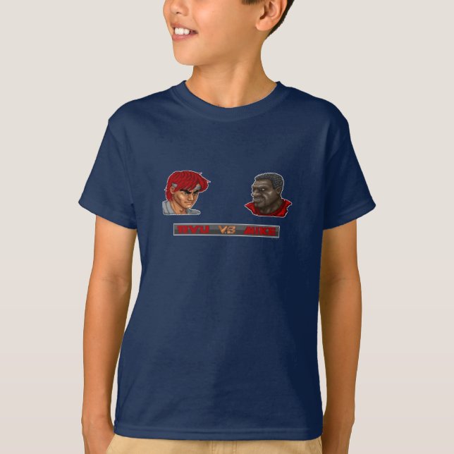 T-shirt Ryu contre Mike (Devant)