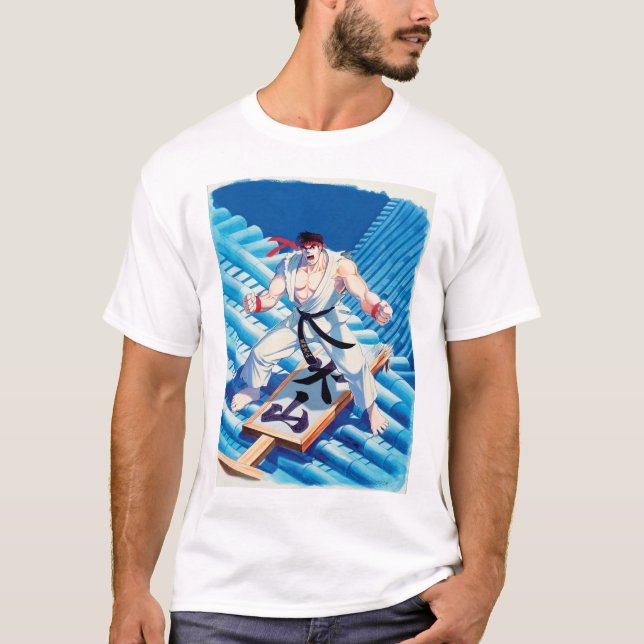 T-shirt Ryu sur le toit (Devant)
