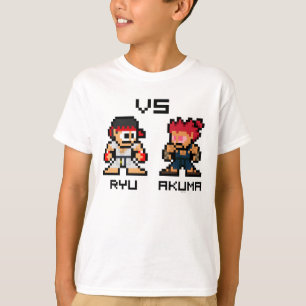 T-shirt Ryu VS Akuma 8 bits
