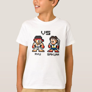 T-shirt Ryu VS Sakura 8 bits
