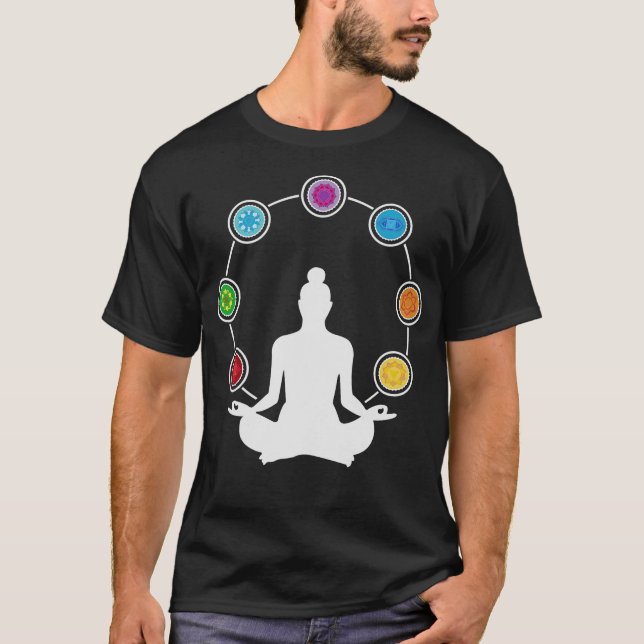T-shirt S2 Chakra Chakras Méditation méditée (41) (Devant)