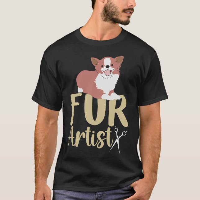 T-shirt S2 Chien Grooming Chien Groomer (103) (Devant)
