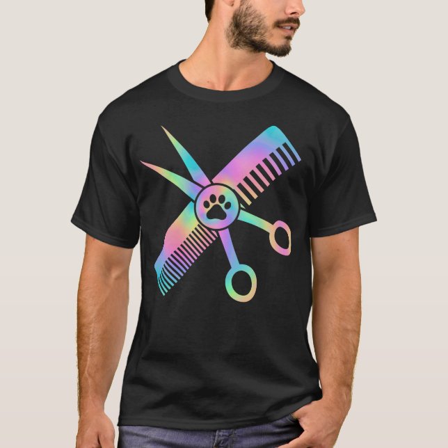 T-shirt S2 Chien Grooming Chien Groomer (109) (Devant)