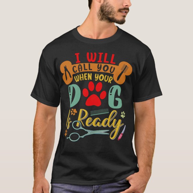 T-shirt S2 Chien Grooming Chien Groomer (131) (Devant)