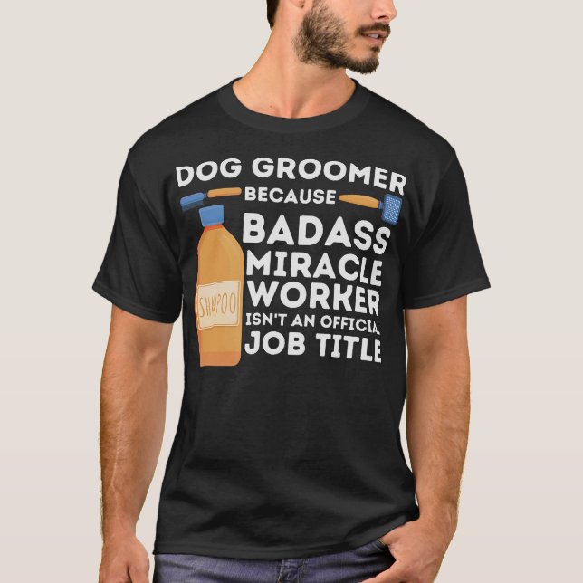 T-shirt S2 Chien Grooming Chien Groomer (3) (Devant)