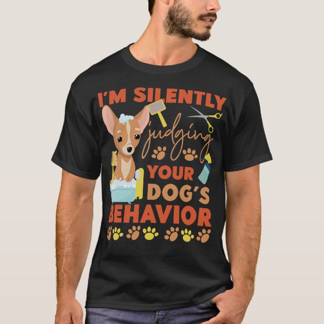 T-shirt S2 Chien Grooming Chien Groomer (51) (Devant)