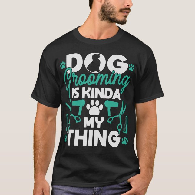 T-shirt S2 Chien Grooming Chien Groomer (57) (Devant)