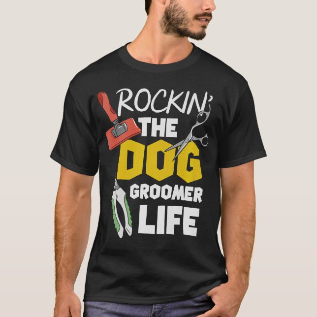 T-shirt S2 Chien Grooming Chien Groomer (59) (Devant)