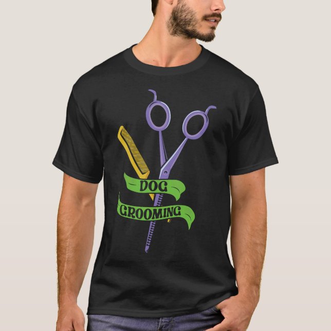 T-shirt S2 Chien Grooming Chien Groomer (7) (Devant)