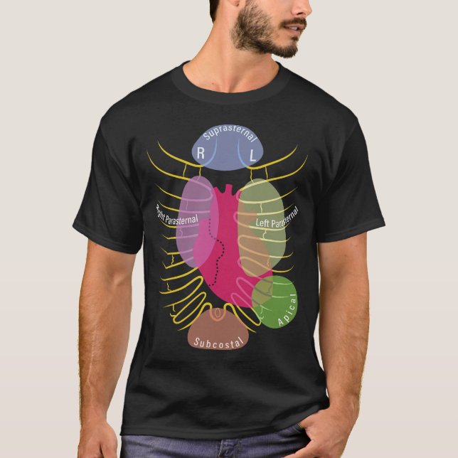T-shirt S2 Echocardiographie Echocardiographe (4) (Devant)