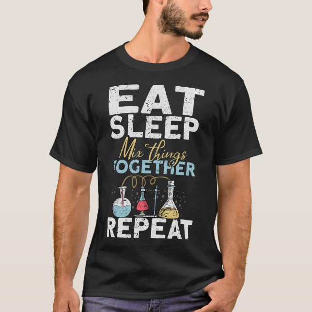 T-shirt S2 Expérience en laboratoire de chimie chimique (2 (Devant)