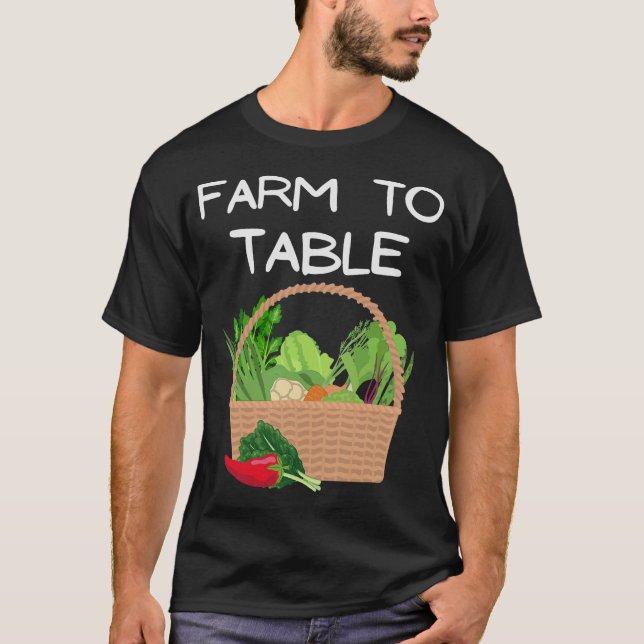 T-shirt S2 Ferme Pour Table Manger Agriculteur Local (13) (Devant)