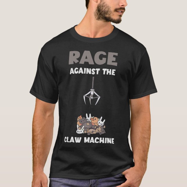 T-shirt S2 Grabbre à peluche d'arcade de la grue de machin (Devant)