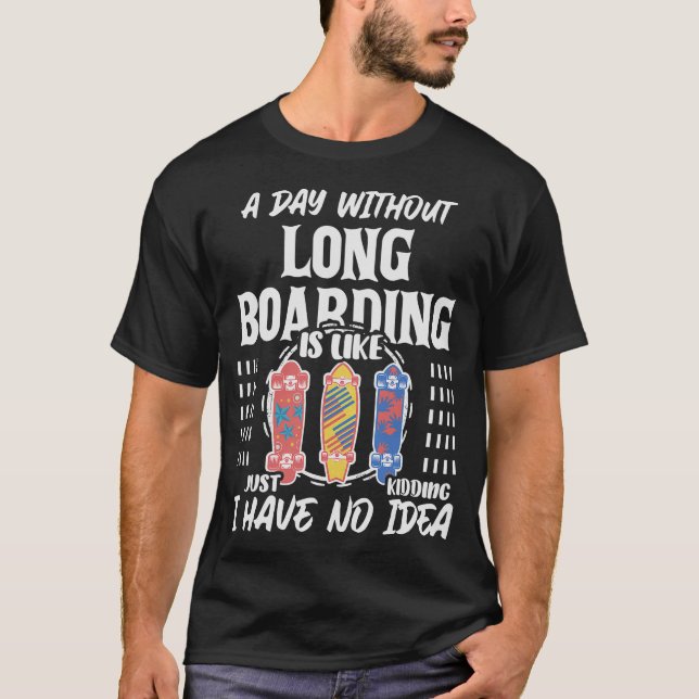 T-shirt S2 Longboarding Longboard Longboarder (20) (Devant)