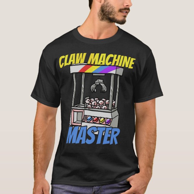 T-shirt S2 Machine à grue grue Arcade Plush Grabber (14) (Devant)