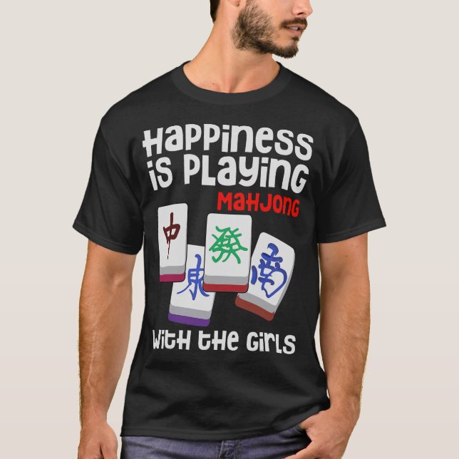 T-shirt S2 Mahjong Majong Mah Jong Mah Jong (153) (Devant)
