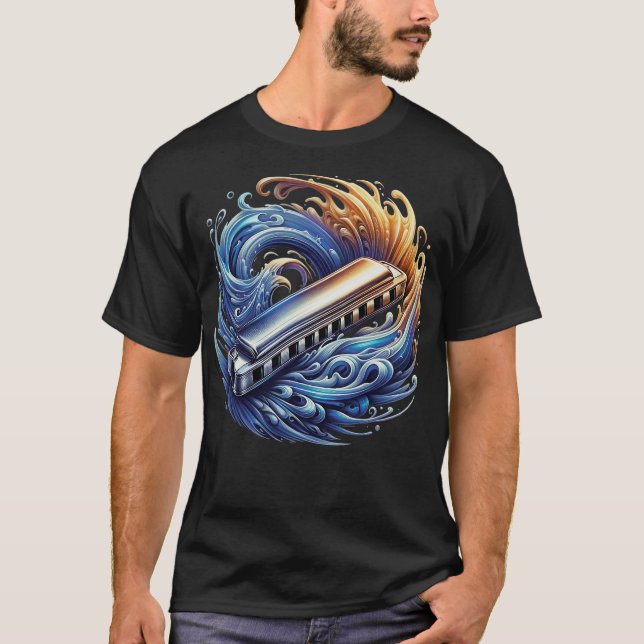 T-shirt S2 Organe de bouche harmonique (74) (Devant)