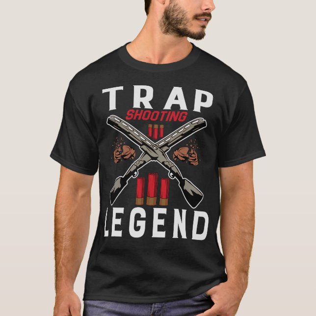T-shirt S2 Trapshooting Trap Shooting Clay Target (104) (Devant)