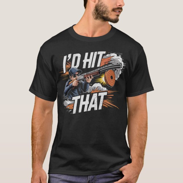 T-shirt S2 Trapshooting Trap Shooting Clay Target (125) (Devant)